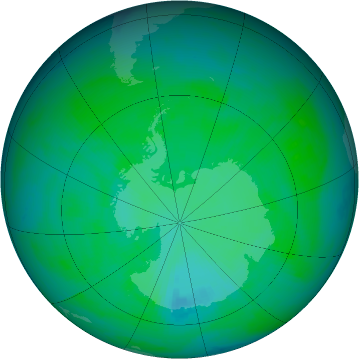 Ozone Map 1989-12-26